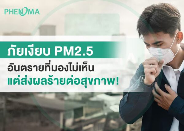 ภัยเงียบ PM2.5 อันตรายที่มองไม่เห็นแต่ส่งผลร้ายต่อสุขภา Silent danger PM2.5, an invisible danger that has negative effects on health