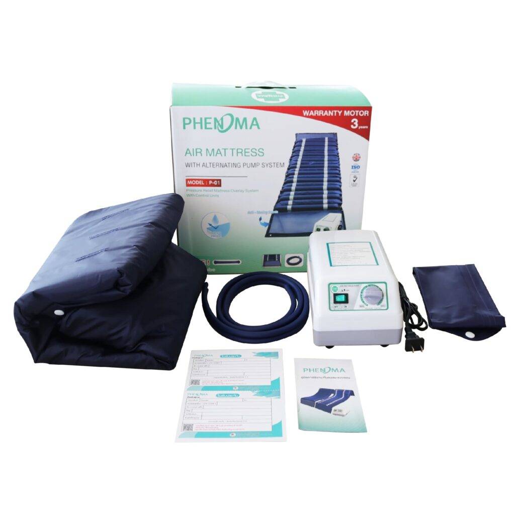 ที่นอนลม รุ่น P-03 ป้องกันแผลกดทับ Air mattress model P-03 prevents pressure sores.